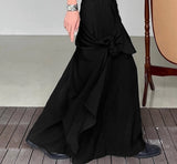 Men Wide Leg Pants Solid Loose Button Joggers Oversize Irregular Trousers Men Streetwear Fashion Skirts Pants S-5XL