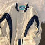 Varsity Jacket women's trendy spring autumn top  new Korean loose all-match vibe preppy American baseball jacket streetwear