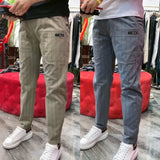 Foesce Pants For Men Summer Lightweight Striped Casual Pants Men Fashion Clothing Breathe Cool Korean Style Streetwear Bottoms