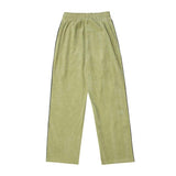 Spring Autumn New Butterfly Embroidered Corduroy Casual Pants Men's Tide Brand Loose Straight Drawstring Pants Men's Clothing