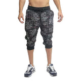 Casual Mens Plaid Floral Printed Shorts Leisure Spring Summer Loose Mid Waist Drawstring Short Pant For Men Fashion Shorts