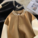American Baseball Jersey Men's Spring Autumn Jacket Fashion Brand Loose Casual Couple Coat Men Veste  Harajuku Sweatshirt Letter