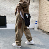 Men's pants loose all-match overalls autumn and winter ins tide wide-leg trend y2k casual pants men's trousers