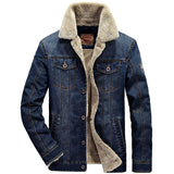 Men Denim Winter Jacket Male Casual Slim Fit Thick Warm Jackets Brand New Men's Fashion Overcoat Brand Clothing 5XL 6XL Coats