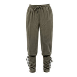 Medieval Pants Viking Costume for Men Women Pirate Trousers Lace Up Renaissance Pants Pirate Brown Black Plus Size Halloween