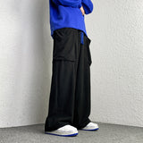 High Street Corduroy Oversized Men's Harem Pants Fashion Design Loose Straight Casual Trousers Drawstring Hip Hop Pants