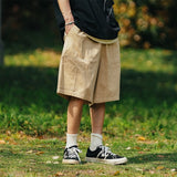 Foesce Japan Cityboy Outdoor Straight Cargo Shorts Men Streetwear Fashion Hi Hop Loose Casual Wide Leg Shorts Male Short Pant
