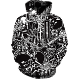 Foesce New Hip Hop 3D Cartoon Printed Hoodie + Pants Suit Cool Men/Women 2 Pcs Sportwear Tracksuit Set Spring Autumn Men's Clothing